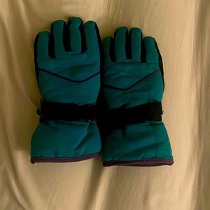 Cute blue and black gloves